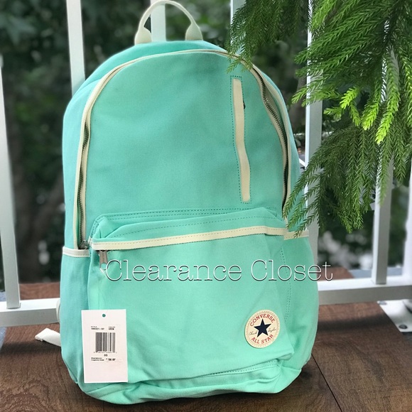NWT Converse Canvas Original Backpack Green WMNS - Picture 3 of 6